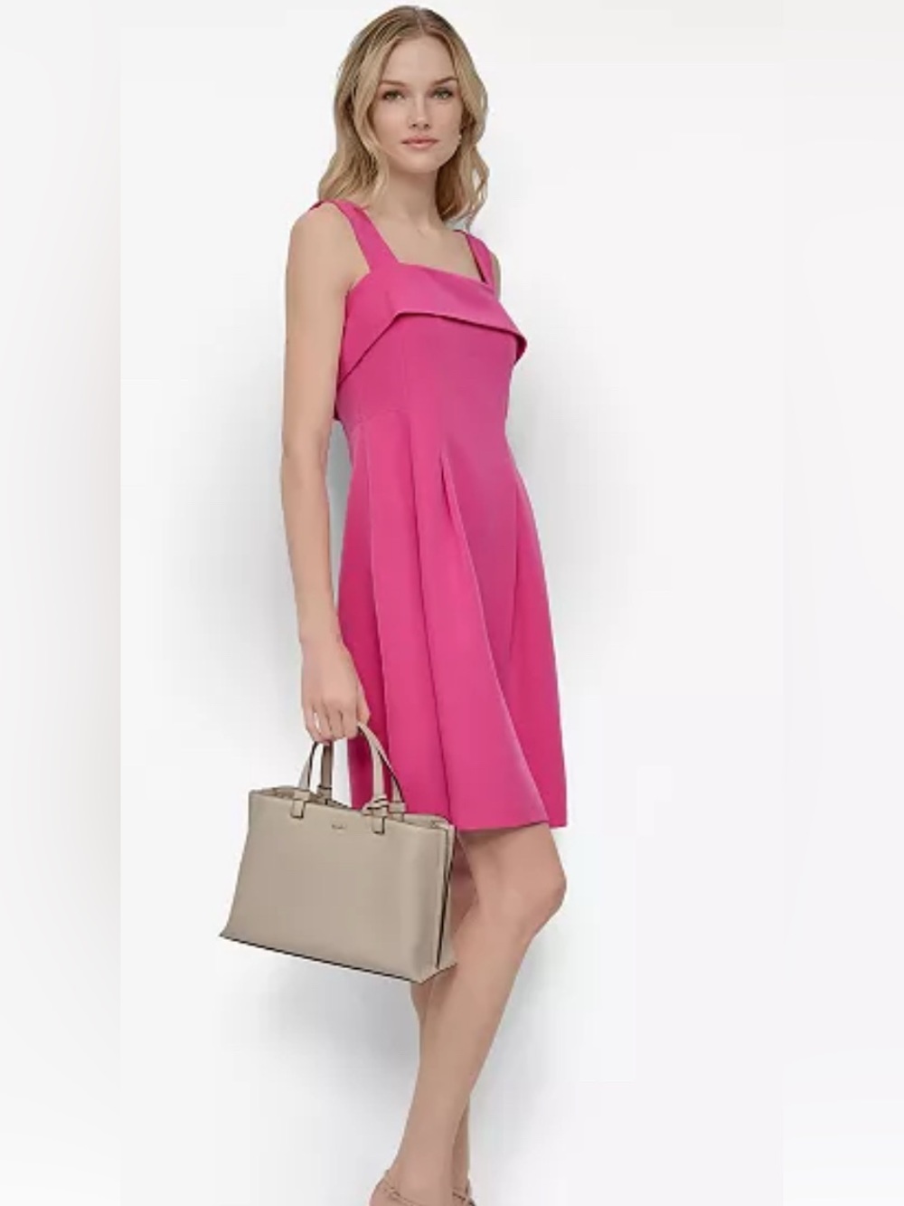 DKNY
Petite Square-Neck Buckled Back-Strap Dress - Picture 2 of 4
